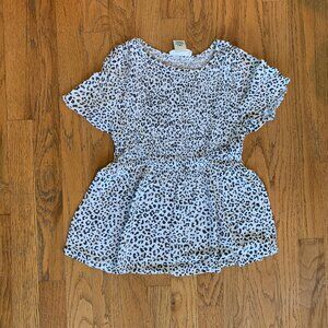 Cute Leopard Print Top, Loose fit